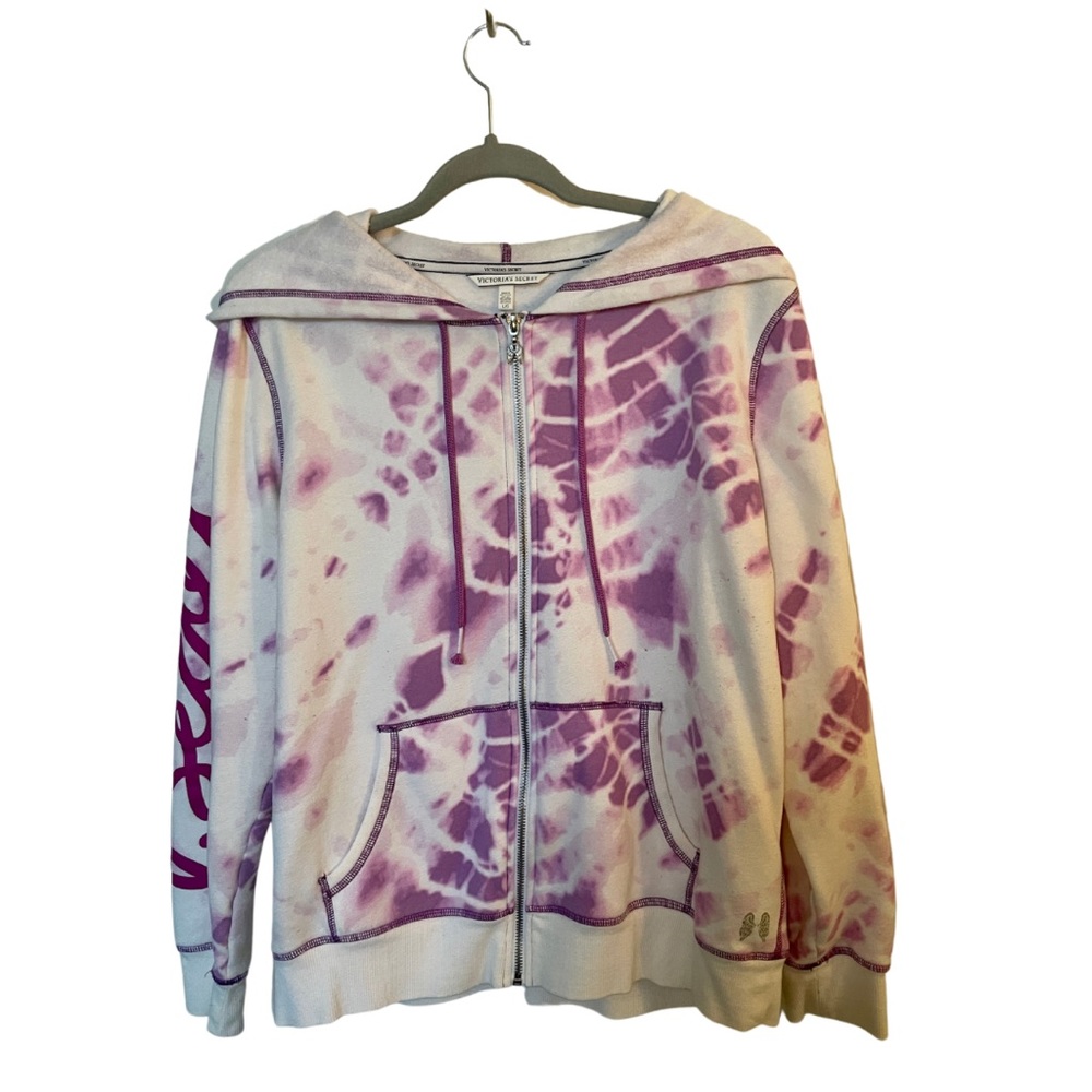 Victorias Secret Tie Dye Zip Up Hoodie L